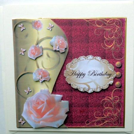 Roses & Butterflies Stacker Card 5 by Mary Murphy