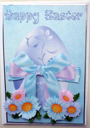 Easter Egg and Daisies by Mary Murphy