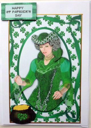 St Patrick's Day Emerald Lady by Mary Murphy