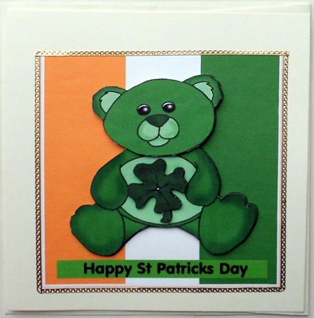 Happy St Patricks Day Bear by Mary Murphy