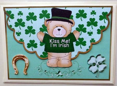 Scalloped Edge St.Patricks Day Topper by Mary Murphy