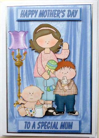 To a Special Mum Decoupage Card Front by Mary Murphy