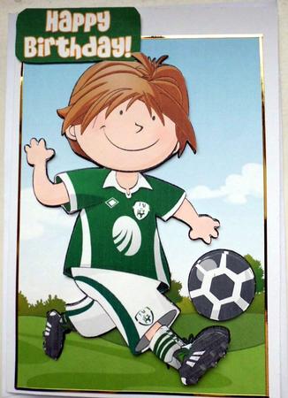 Mini Dude Footballer Ireland Strip by Mary Murphy