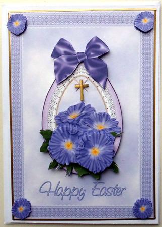 Floral Easter Egg in Purple by Mary Murphy