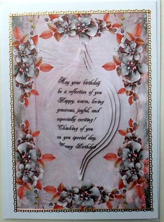 Flower Frame Birthday by Mary Murphy
