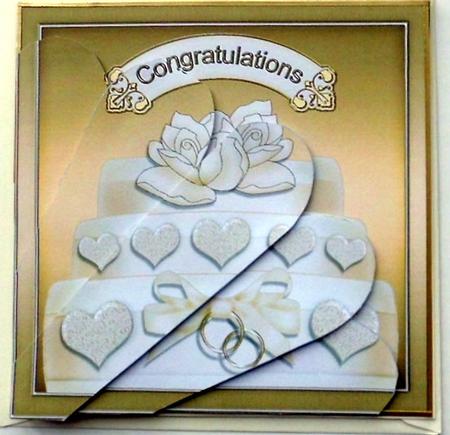 Wedding Cake Fan Pyramage Topper by Mary Murphy