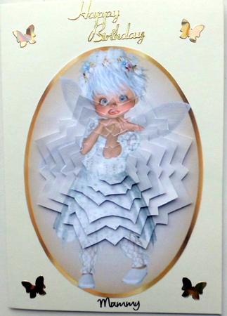 Star Effect Pyramid, with Fairy in White by Mary Murphy
