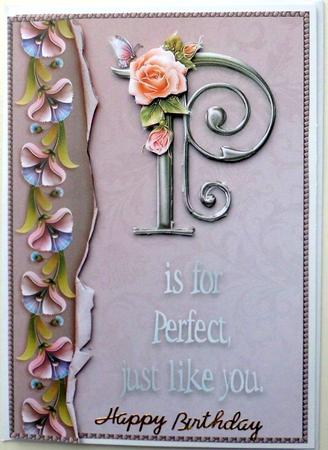 P is for Perfect Card Front by Mary Murphy