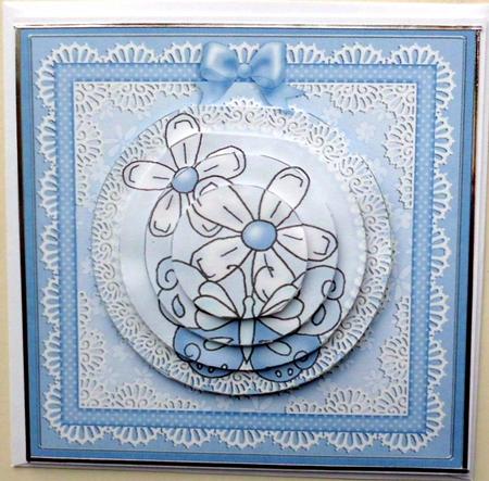 Fluttery Butterfly Circle Pyramage Topper by Mary Murphy