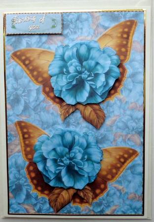 Vintage Roses and Butterflies by Mary Murphy