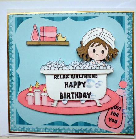 Bubbly Birthday Girl - Pink by Mary Murphy