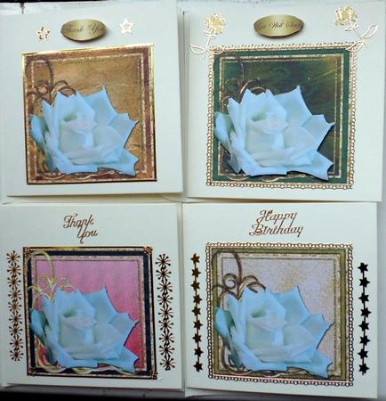 Single Rose 4 Square Toppers 1 by Mary Murphy