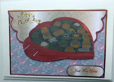 Chocci Heart Envelope Card by Mary Murphy