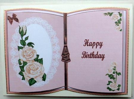 Ivory Roses Birthday Mini Book by Mary Murphy