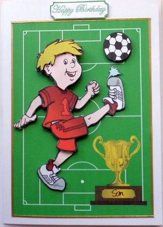 Red Footy Mad Boy by Mary Murphy