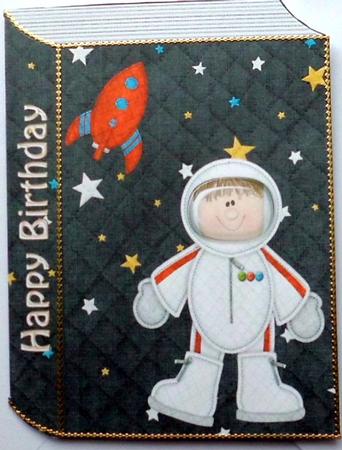 Astronaut on Space Backing Paper Book by Mary Murphy