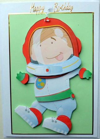 Spaceboy Decoupage Sheet by Mary Murphy