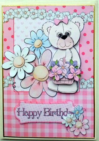 Springtime Bear Decoupage by Mary Murphy