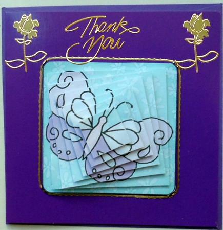 Fluttery Butterfly Twisted Pyramage Sheet by Mary Murphy