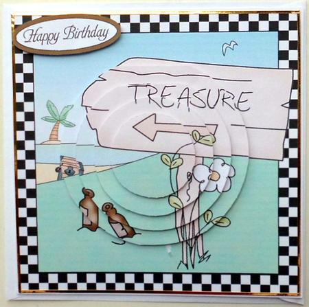 Treasure Island Quick Card with Circle Pyramage by Mary Murphy
