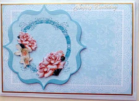 A5 Bracket Frame Blue by Mary Murphy