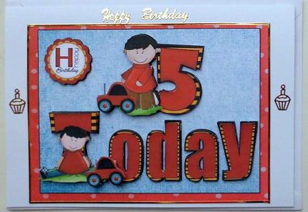 Birthday Boy 5 Today by Mary Murphy