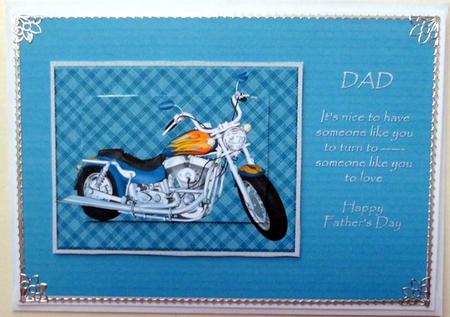 Dad Motorbike with Verse by Mary Murphy