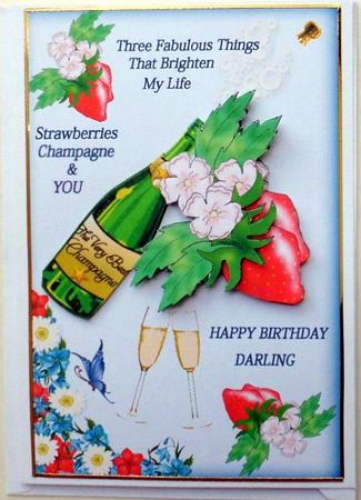 Strawberries Champagne and You by Mary Murphy