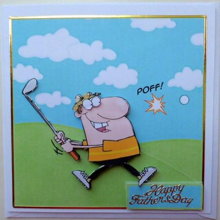 Golfer Hit the Ball by Mary Murphy