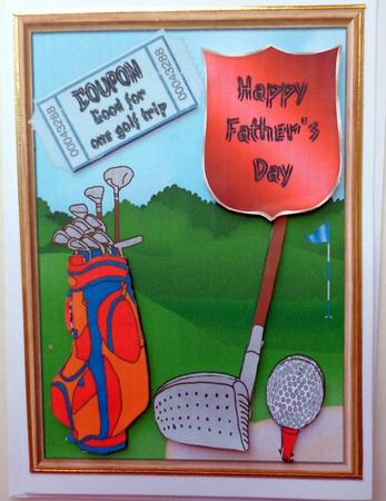 Time for Tee Golf Coupon - Birthday or Fathers Day by Mary Murphy