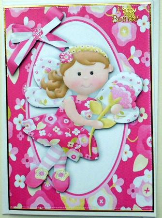 Little Fairie Pretty in Pink with Bow by Mary Murphy