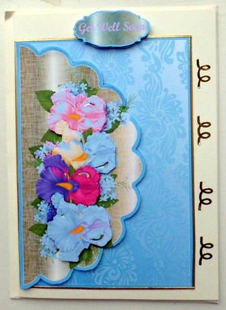Multi Floral Envelope Card by Mary Murphy