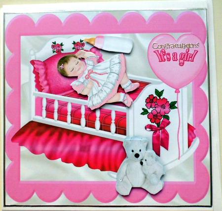 Baby Girl Sleepy Time! with Her Cute Little White Bears by Mary Murphy