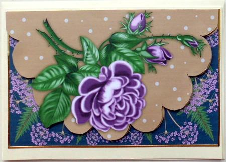 Floral Birthday Any Occasion Greeting Card Front by Mary Murphy