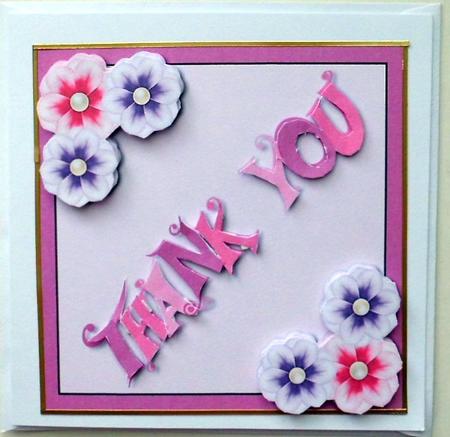 Thank You Text Topper by Mary Murphy