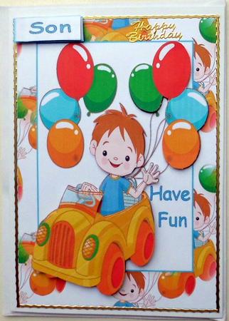 Birthday Boy Car by Mary Murphy
