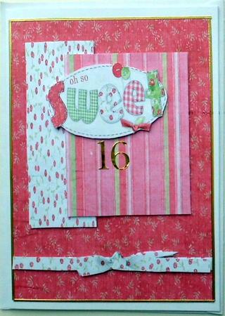 Oh So Sweet Sixteen, 16th Birthday Card by Mary Murphy