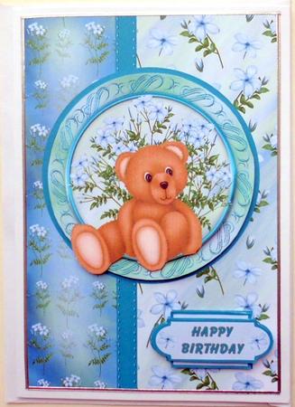Blue Jasmine Bear by Mary Murphy