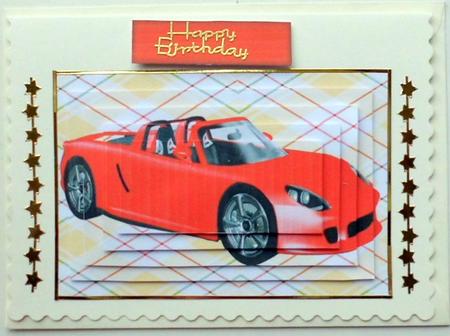 Lovely Red Car Pyramid by Mary Murphy