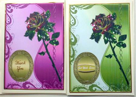 Metallic Toppers with Wavy Layer & Rose 2 by Mary Murphy