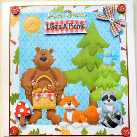 Lovely Woodland Creatures Topper by Mary Murphy