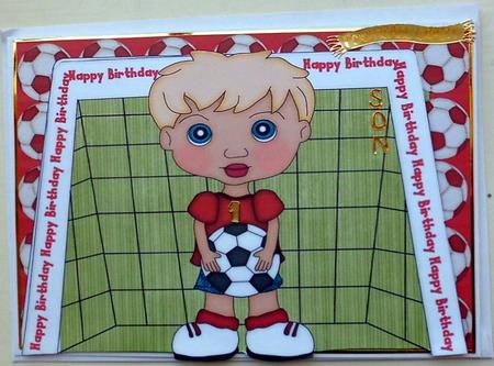 Little Footballer Red by Mary Murphy