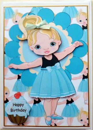 Blue Cupcake by Mary Murphy