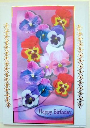Raining Flowers Pancy by Mary Murphy