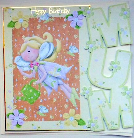 Lovely Fairy Mum Card by Mary Murphy