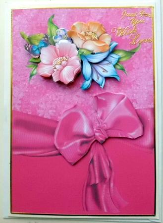 Flroral Bouquet Card Front by Mary Murphy