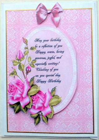 Oval Frame Pink Roses by Mary Murphy