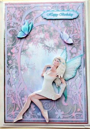 Daydream and Butterflies Fairy Decoupage by Mary Murphy