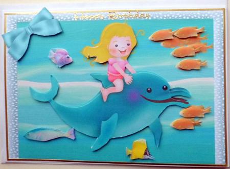 Girl on a Dolphin by Mary Murphy
