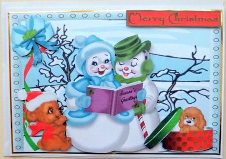 Snowmen Singing by Mary Murphy